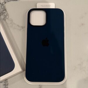 Apple Dark Blue Silicone iPhone Case